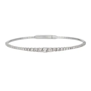 1.25CT DIAMOND FLEXIBLE BRACELET 14K GOLD ON SALE