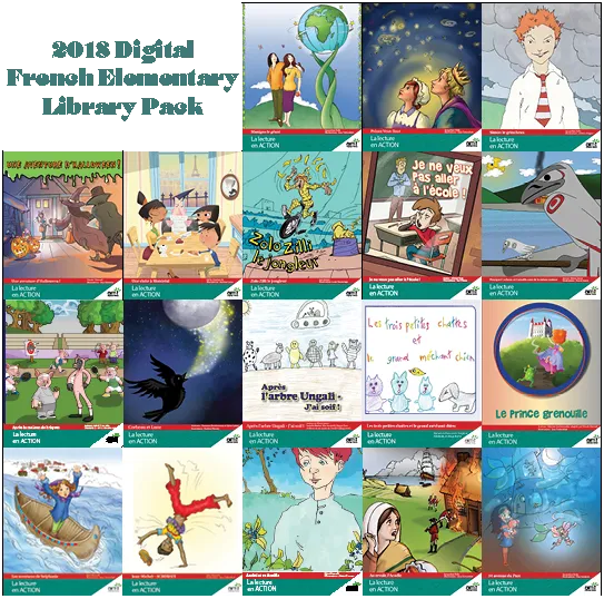 2018 <u>Digital</u> French Elementary Library Pack - eReaders for Ages 8-12 (1 year)