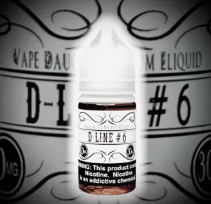 30ml Salt Nic: "D-Line #6" Vanilla Brown Sugar Custard