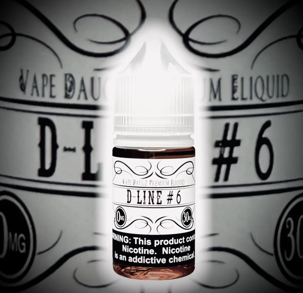 30ml Salt Nic: "D-Line #6" Vanilla Brown Sugar Custard