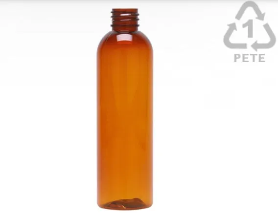 4 oz Amber Colored PET Plastic Bottles: Recyclable Bottles For Cosmetic Packaging(Pack of 10)