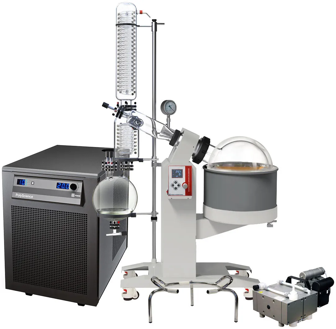 Ai 20L SolventVap w/ PolyScience Chiller & Welch PTFE Pump 220V