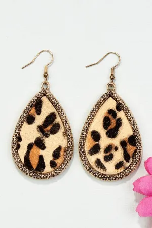 Animal Hide Earrings