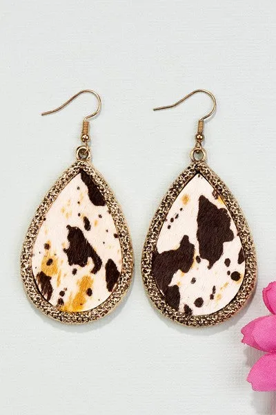 Animal Hide Earrings