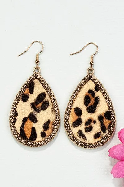 Animal Hide Earrings