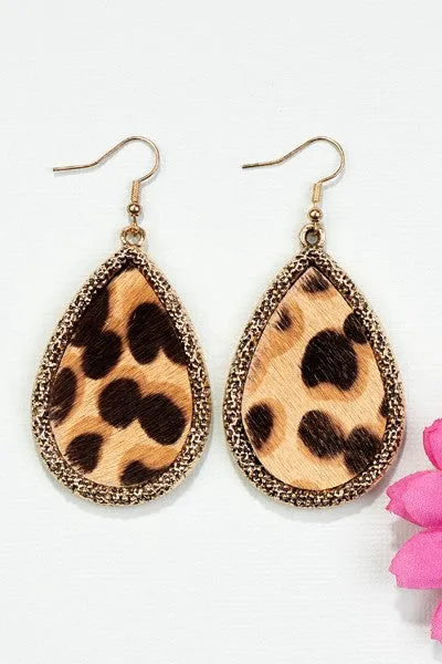 Animal Hide Earrings