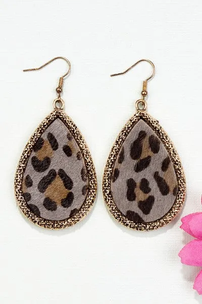 Animal Hide Earrings