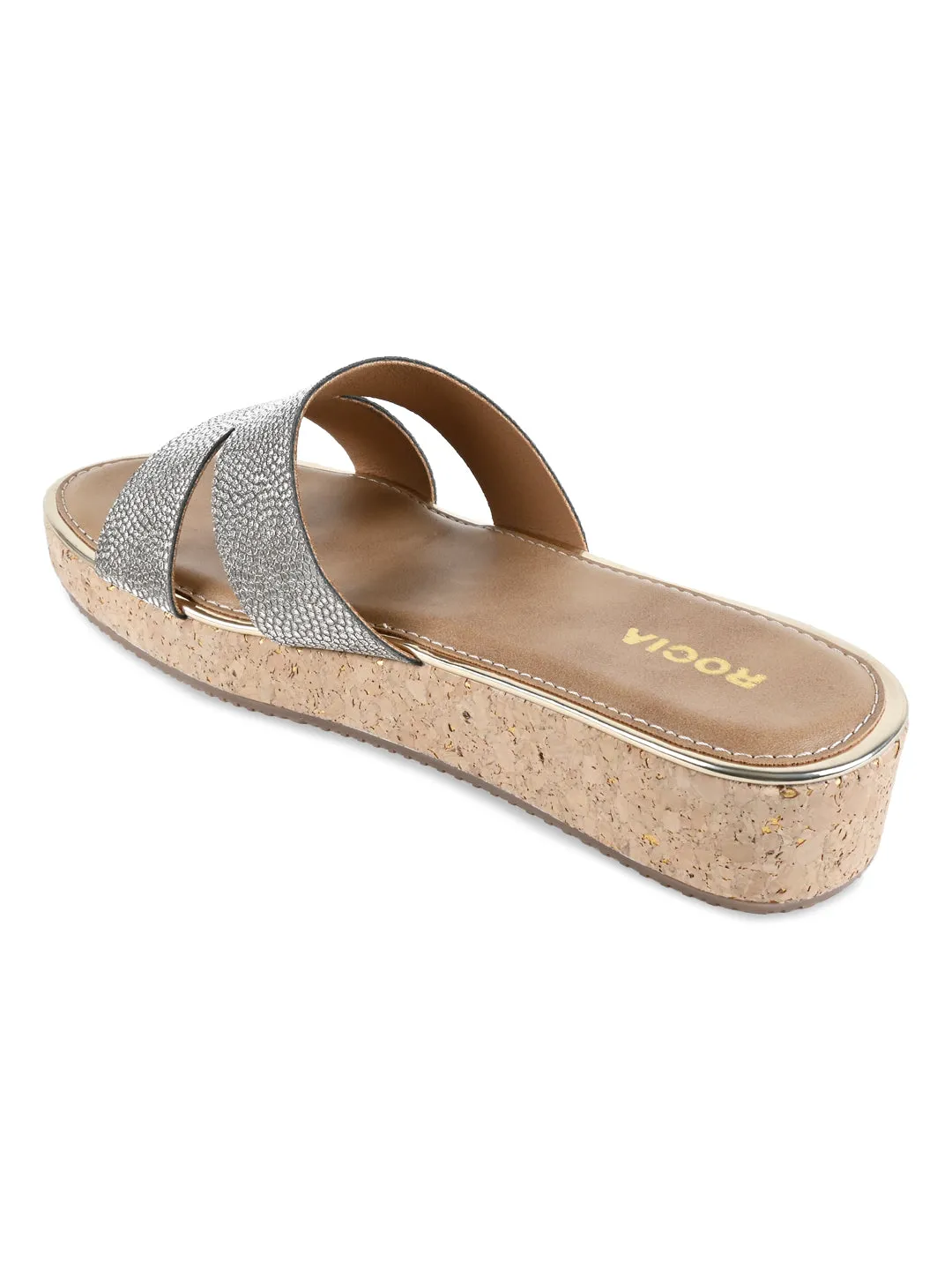 Antique Gold Women Casual Sandal