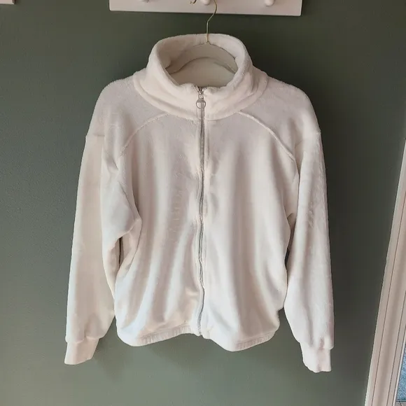 Athleta Double Cozy Karma Recover Bomber, Size Medium