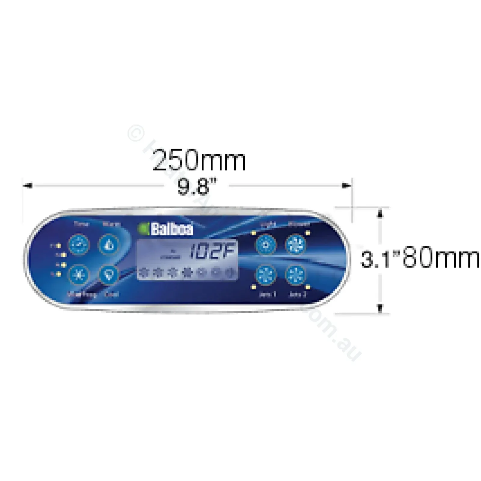 Balboa ML700 Touchpad and Decal Overlay - 8 Button