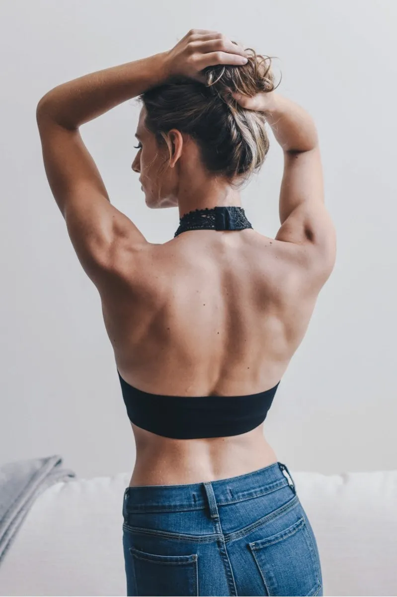 Baroque High Neck Bralette - 3 colors!