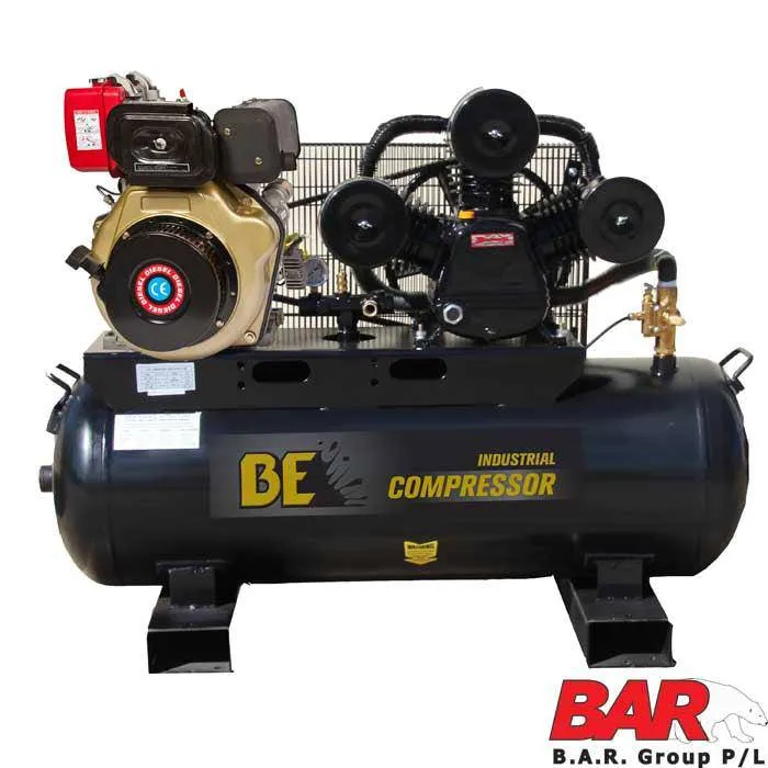 Be 160L Diesel Air Compressor - Industrial Belt Drive
