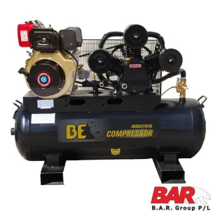 Be 160L Diesel Air Compressor - Industrial Belt Drive