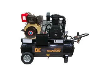 Be - 70L Diesel Air Compressor - Industrial Belt Drive