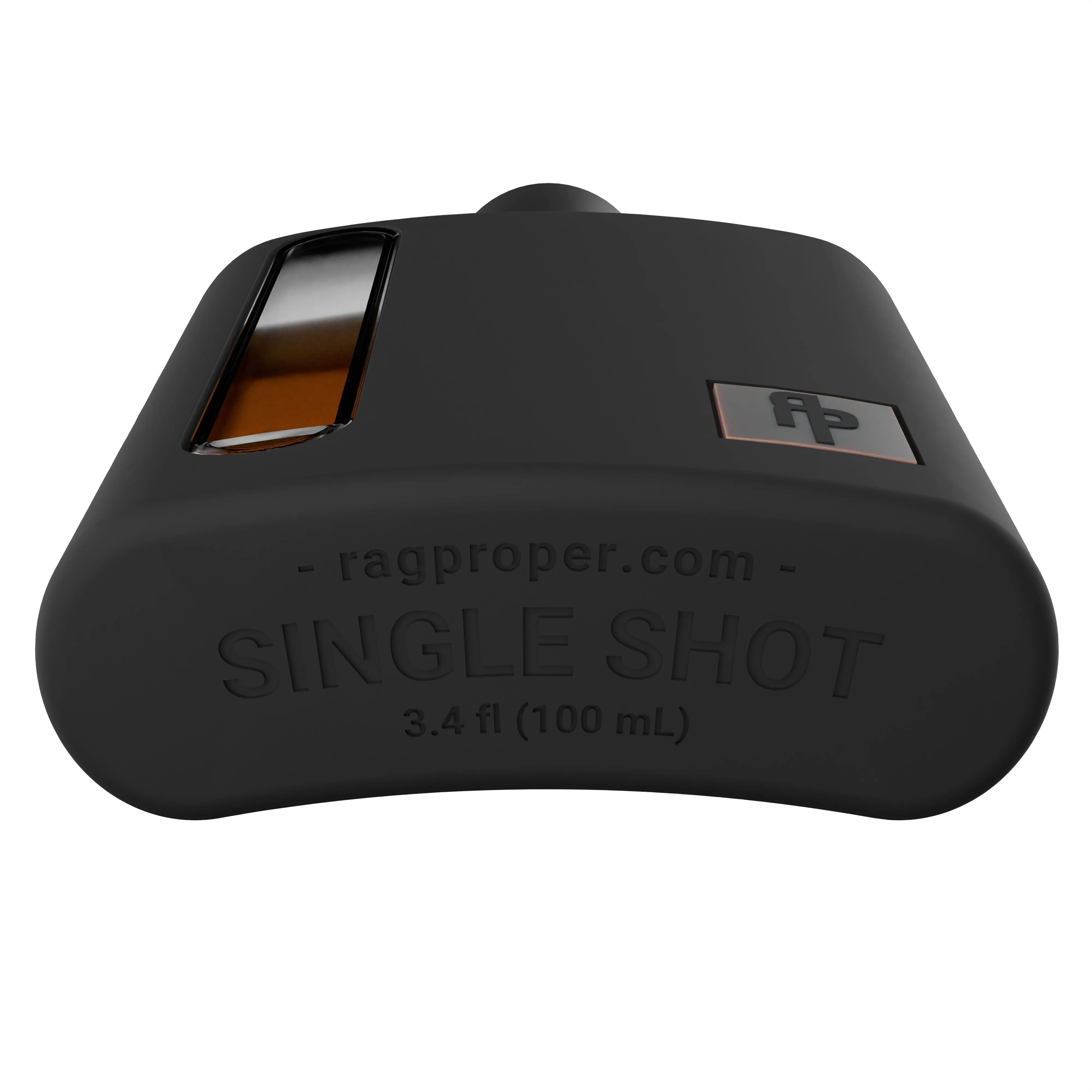 Black Silicone Glass Flask (Single Shot 100mL)