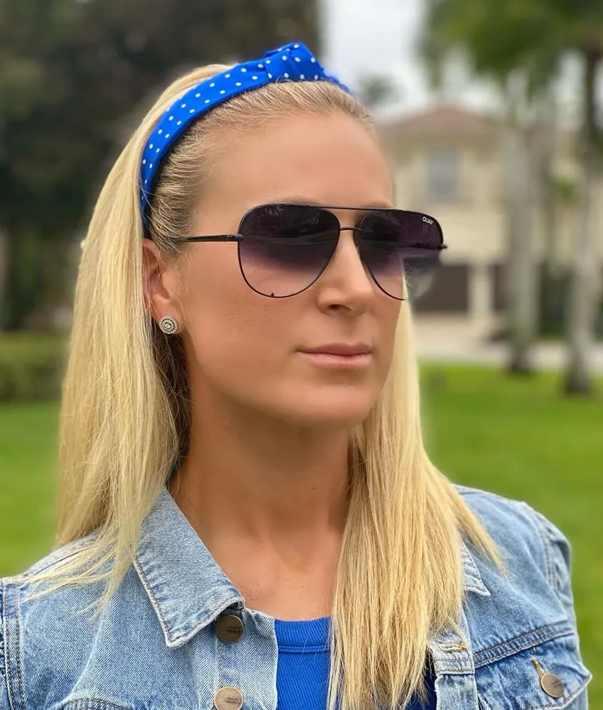 Blockley Navy - Knotted Headband
