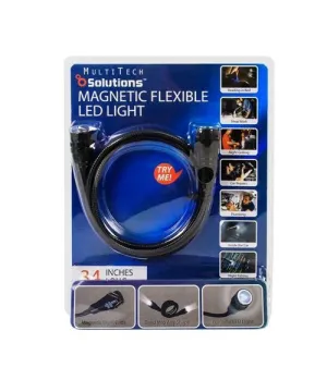 Brand new in package 34″ Flexible Magnetic LED Hands Free Light – Fits in your pocket! Lasts over 100,000 Hrs, extra batteries included!