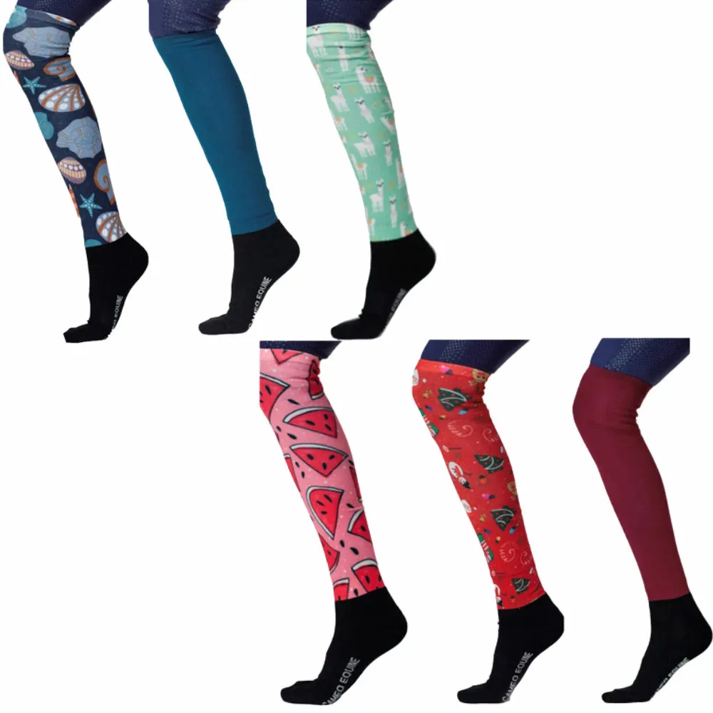 Cameo Equine Marmaduke Socks - Bright and Technical for Comfortable Horse Riding