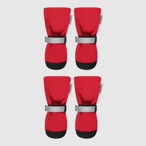 Canada Pooch Soft Shield Dog Boots Red (Set of 4)