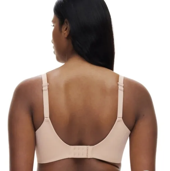 Chantelle bra 38H nude rose Comfort Chic full cup custom fit plus size new $78
