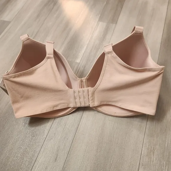Chantelle bra 38H nude rose Comfort Chic full cup custom fit plus size new $78