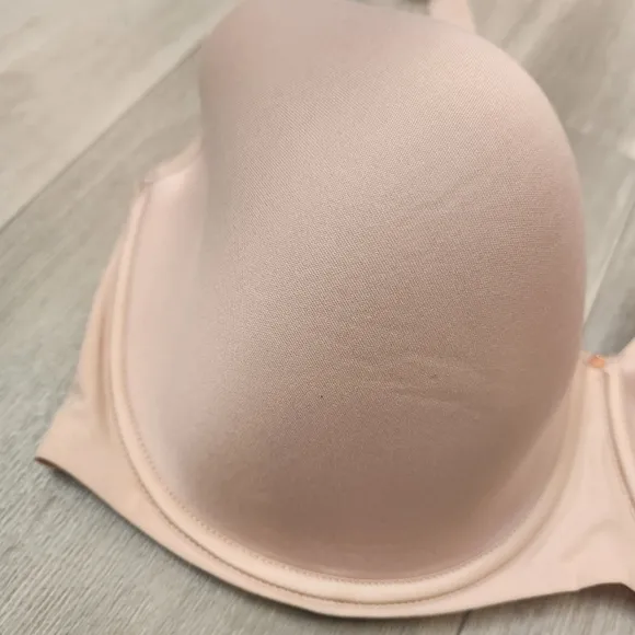 Chantelle bra 38H nude rose Comfort Chic full cup custom fit plus size new $78
