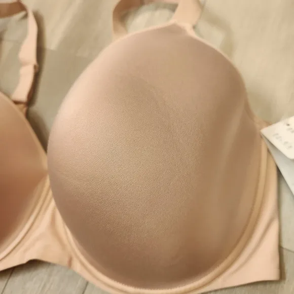 Chantelle bra 38H nude rose Comfort Chic full cup custom fit plus size new $78