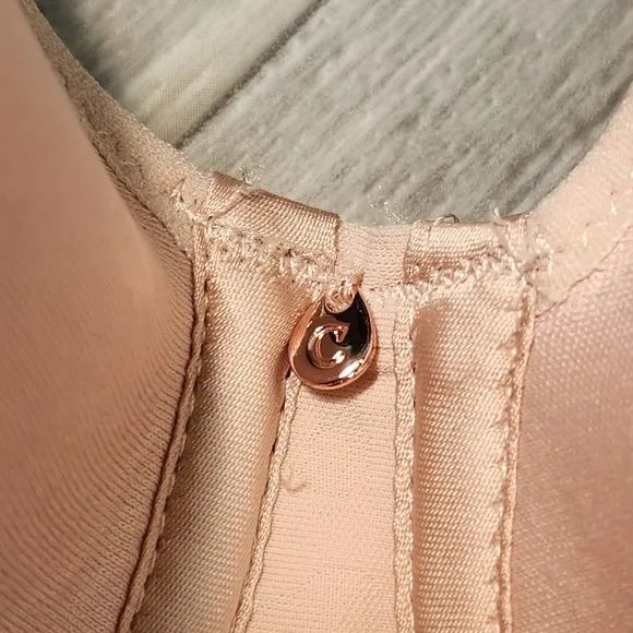 Chantelle bra 38H nude rose Comfort Chic full cup custom fit plus size new $78