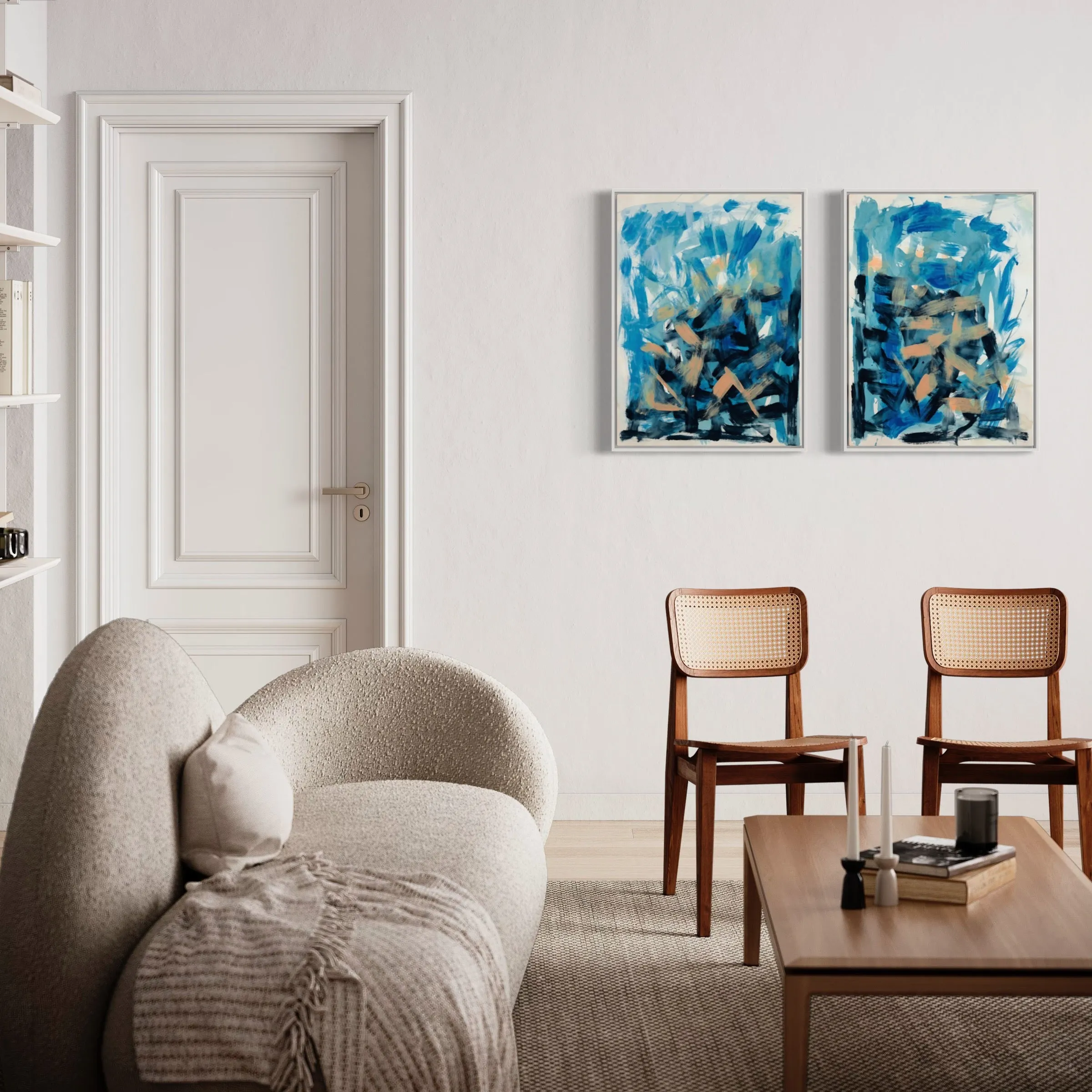 Chimera (diptych on paper)