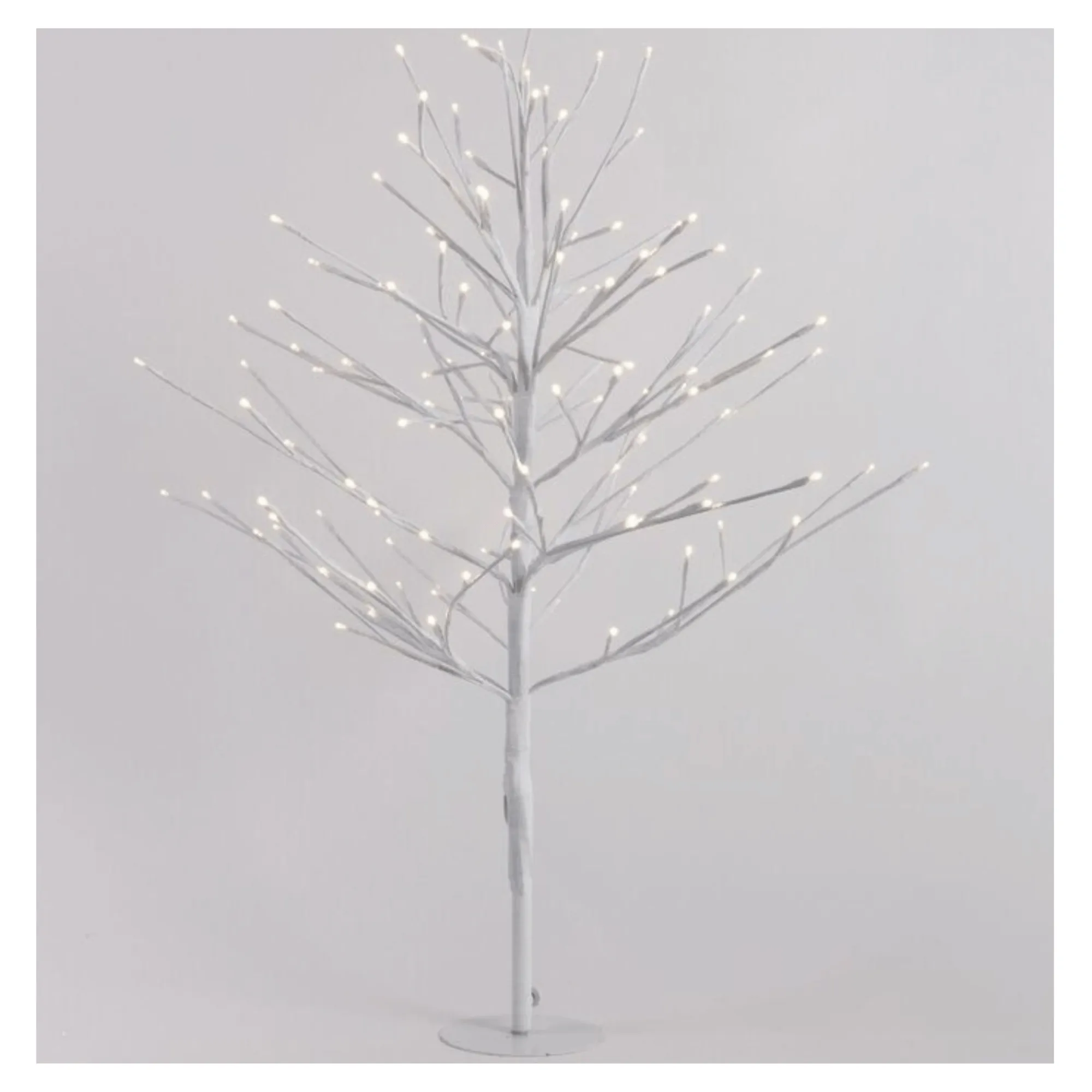 Christmas Tree White LED Warm White Lights 120cm