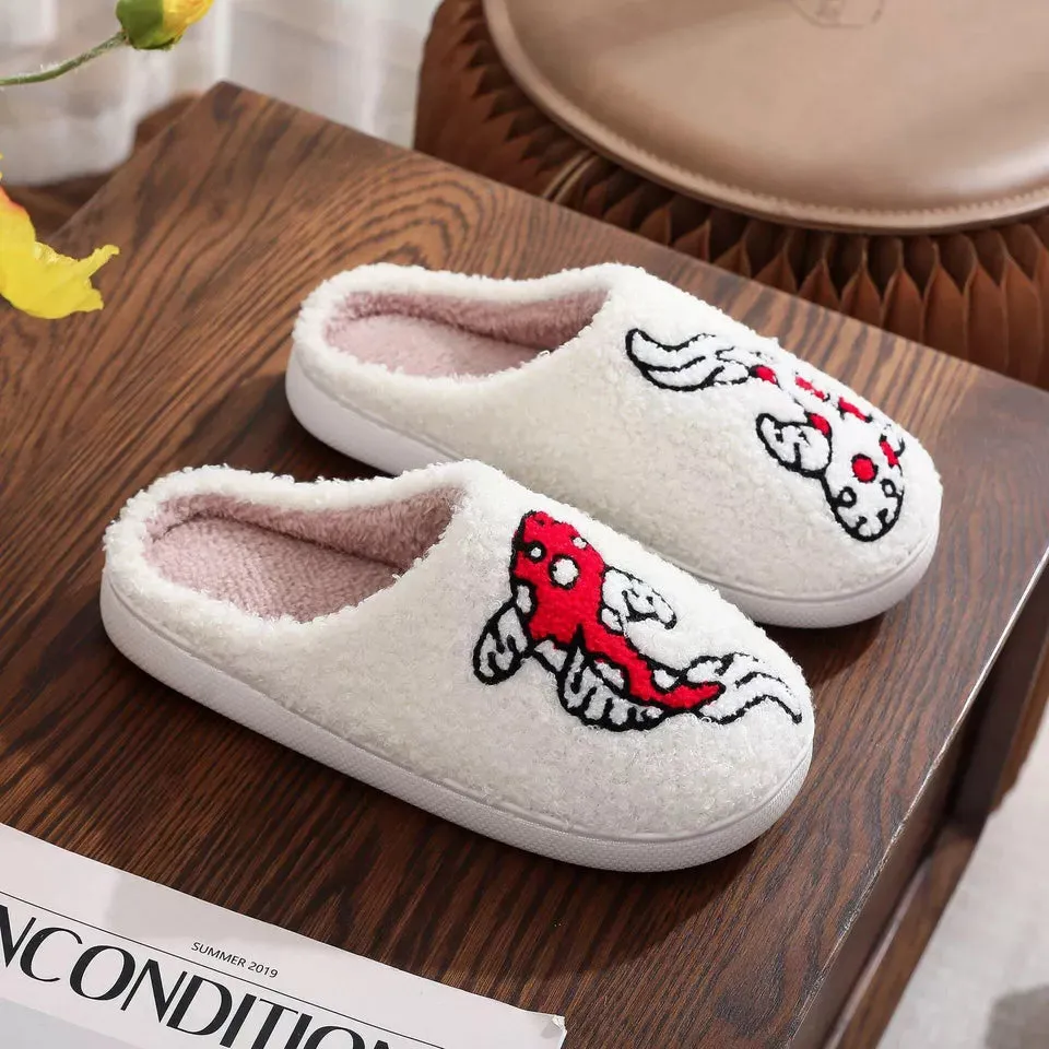 Dachshund Embroidered Woolen Slippers