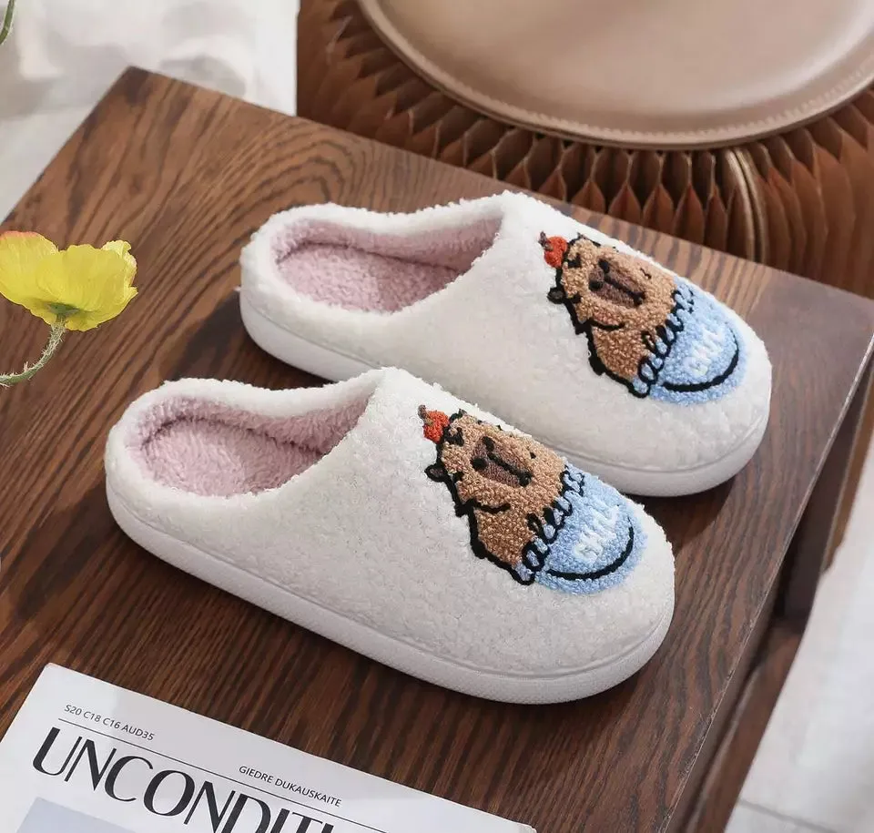 Dachshund Embroidered Woolen Slippers
