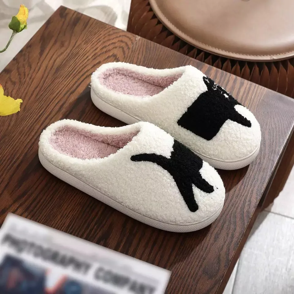 Dachshund Embroidered Woolen Slippers