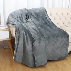 Dark Grey Soft Cozy Fleece Blanket