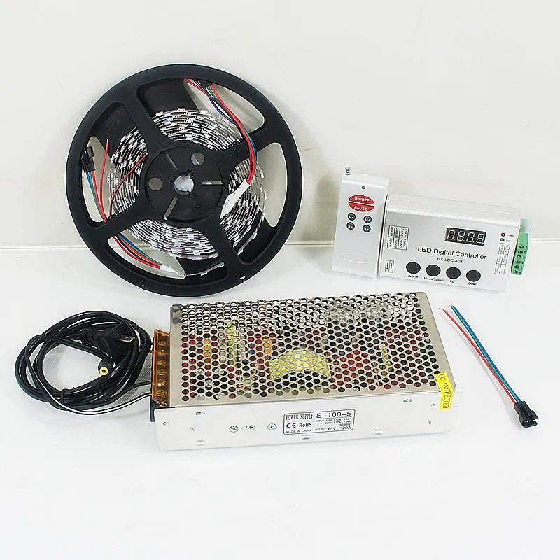 DC 5V SK6812 Individually Addressable LED Strip Light 5050 RGB Pixel LED Strip Kit 5 meters with 60LEDs