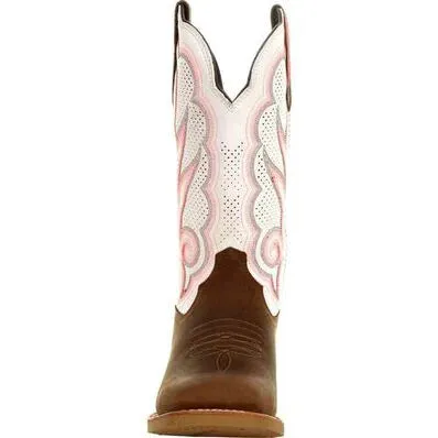 DURANGO® LADY REBEL PRO™ WOMEN'S WHITE VENTILATED WESTERN BOOT | DRD0392