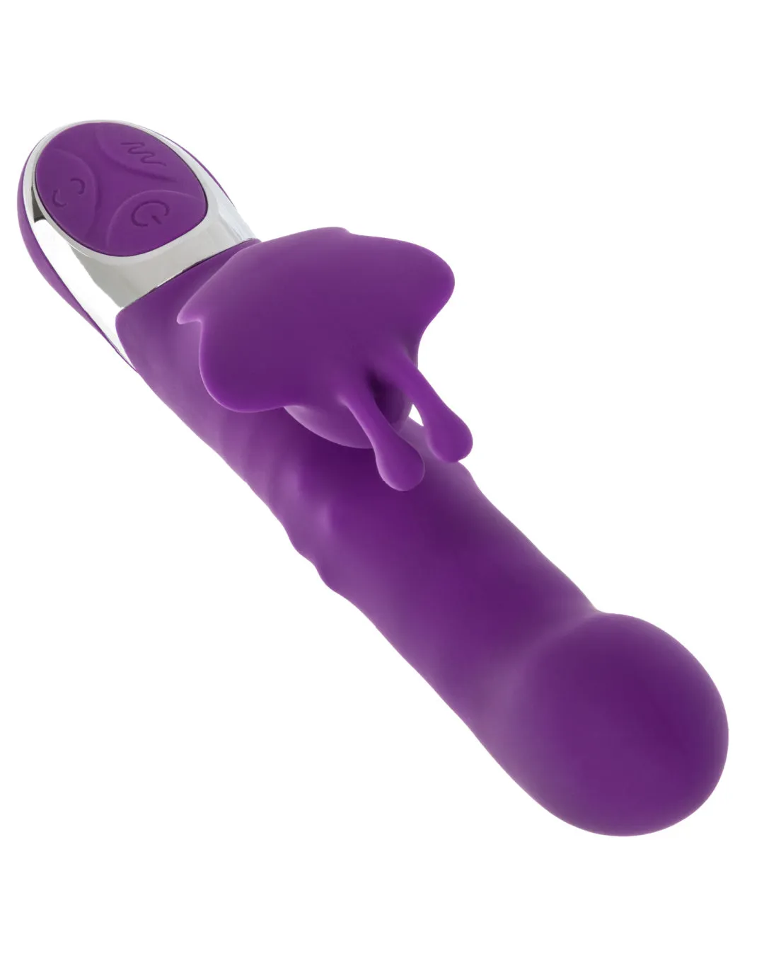 Enchanted Flutter Thrusting and Rotating Rabbit Vibrator - Purple