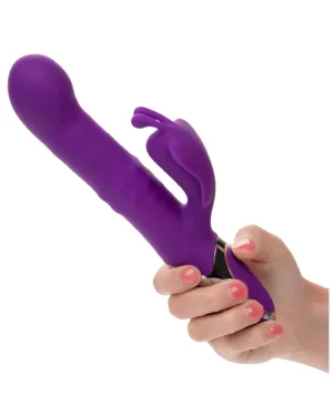 Enchanted Flutter Thrusting and Rotating Rabbit Vibrator - Purple