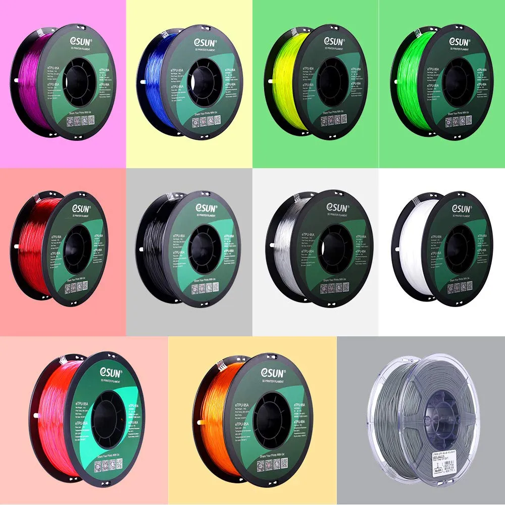 eSUN TPU 95A Flexible Filament 1.75mm 1KG (2.2lb)