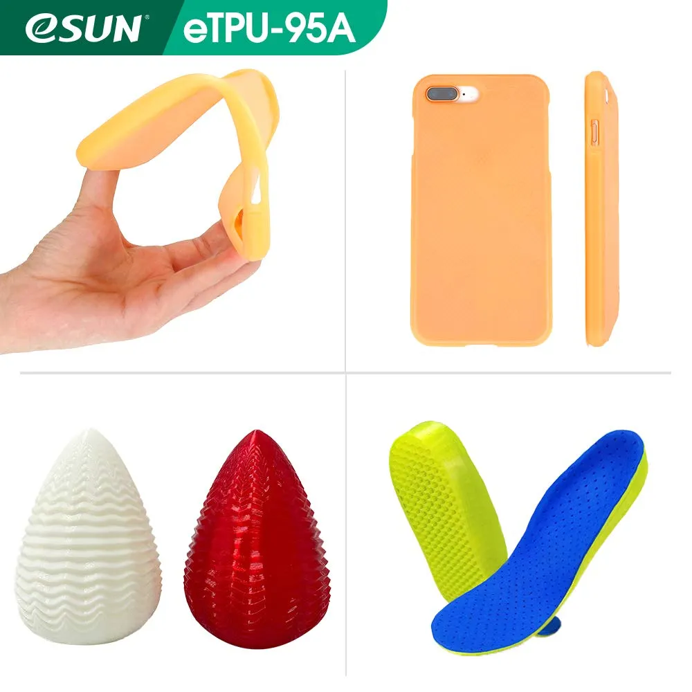 eSUN TPU 95A Flexible Filament 1.75mm 1KG (2.2lb)