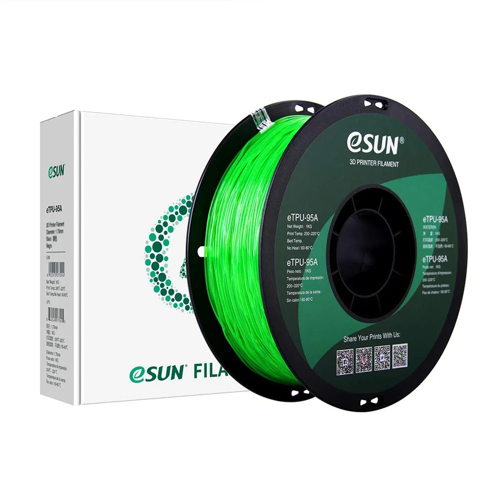 eSUN TPU 95A Flexible Filament 1.75mm 1KG (2.2lb)