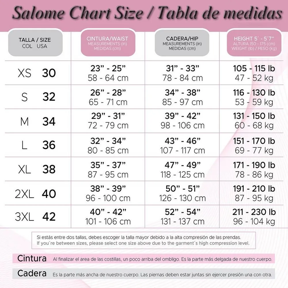 Faja Salome 0319 Lifting Shorts with External holes Buttlifting Short - Comfort Line