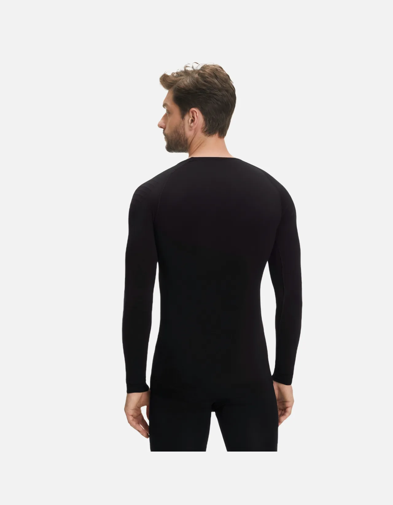 FALKE Men long sleeve Shirt Warm - Black