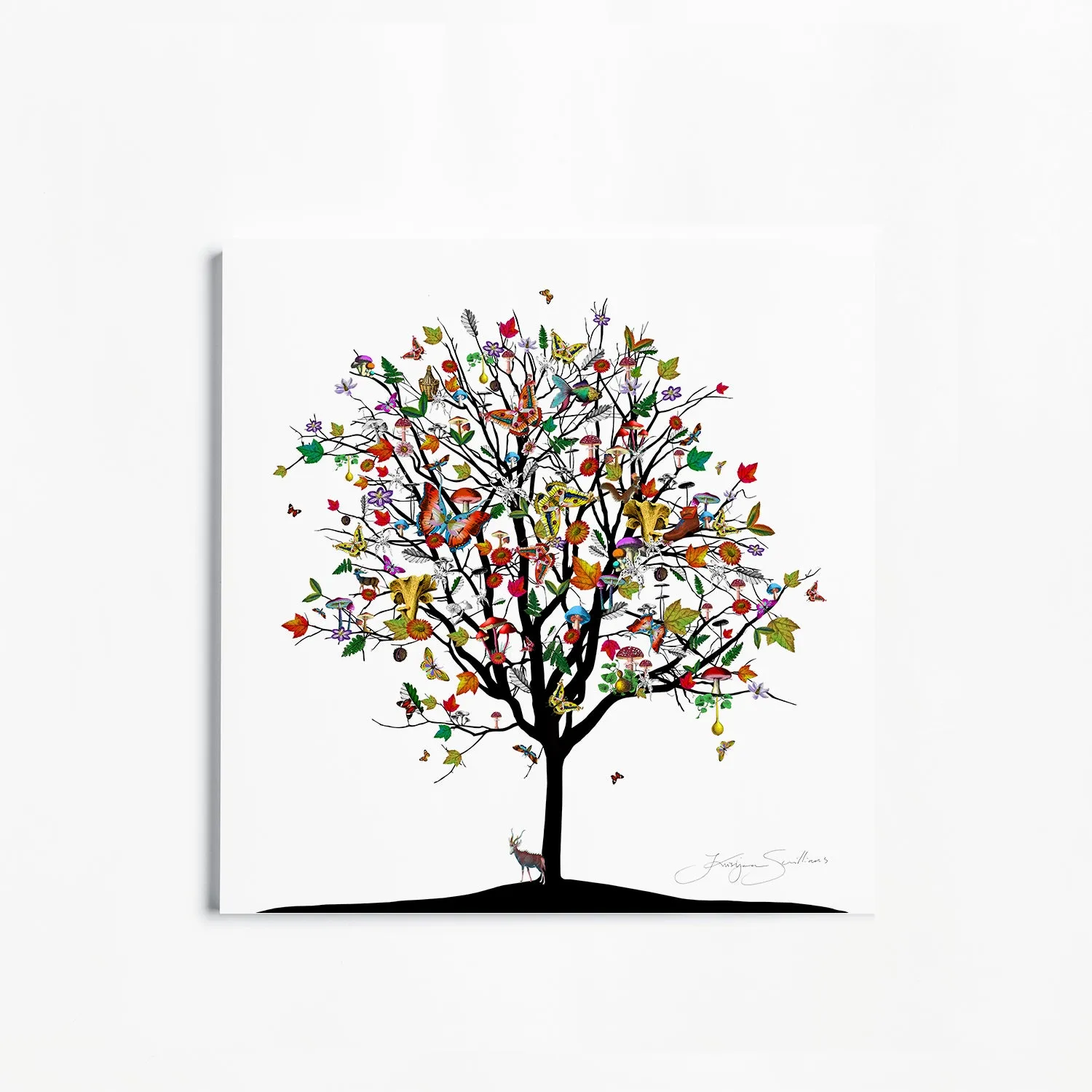 Four Season Tree - Haust - Art Print