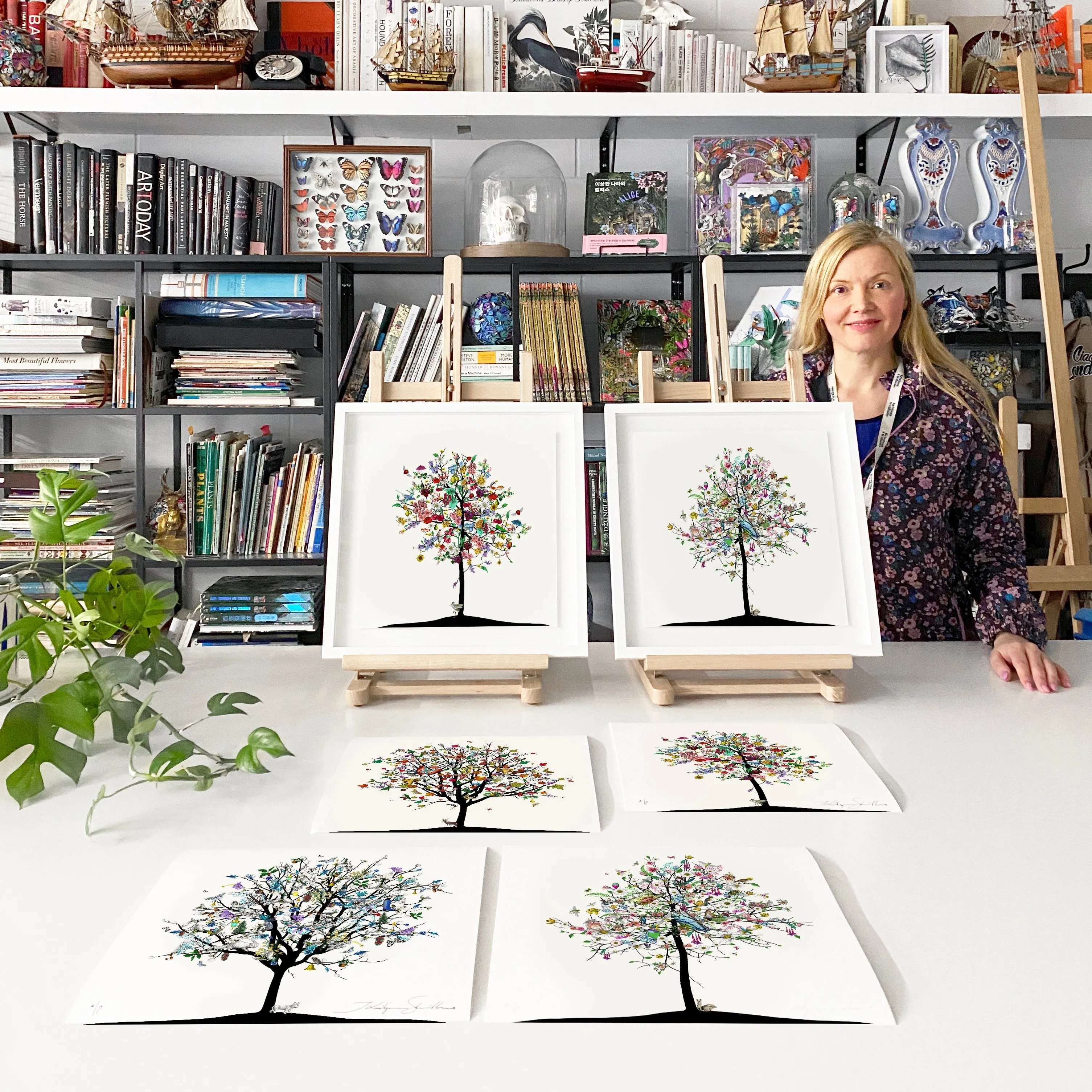 Four Season Tree - Haust - Art Print