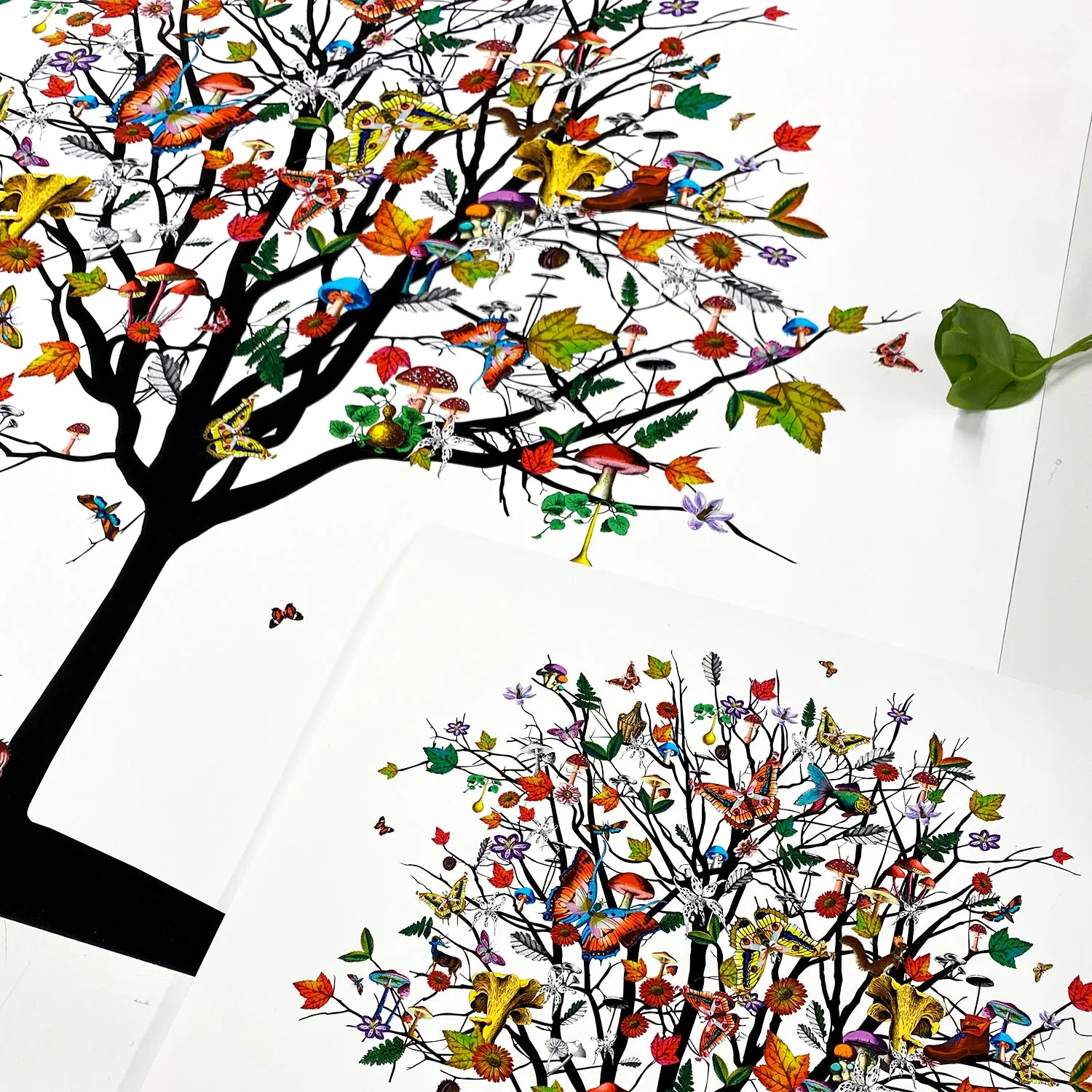Four Season Tree - Haust - Art Print