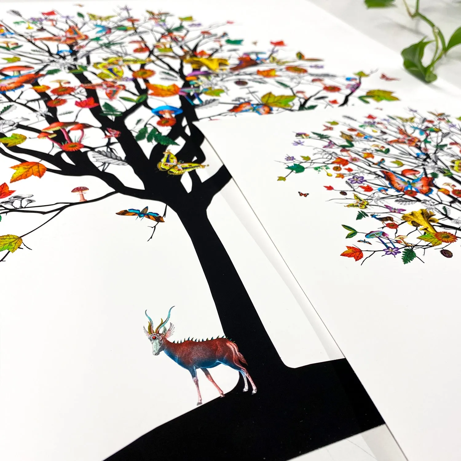 Four Season Tree - Haust - Art Print
