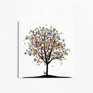 Four Season Tree - Haust - Art Print