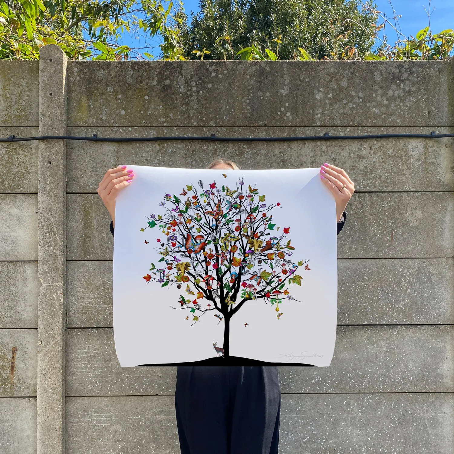 Four Season Tree - Haust - Art Print