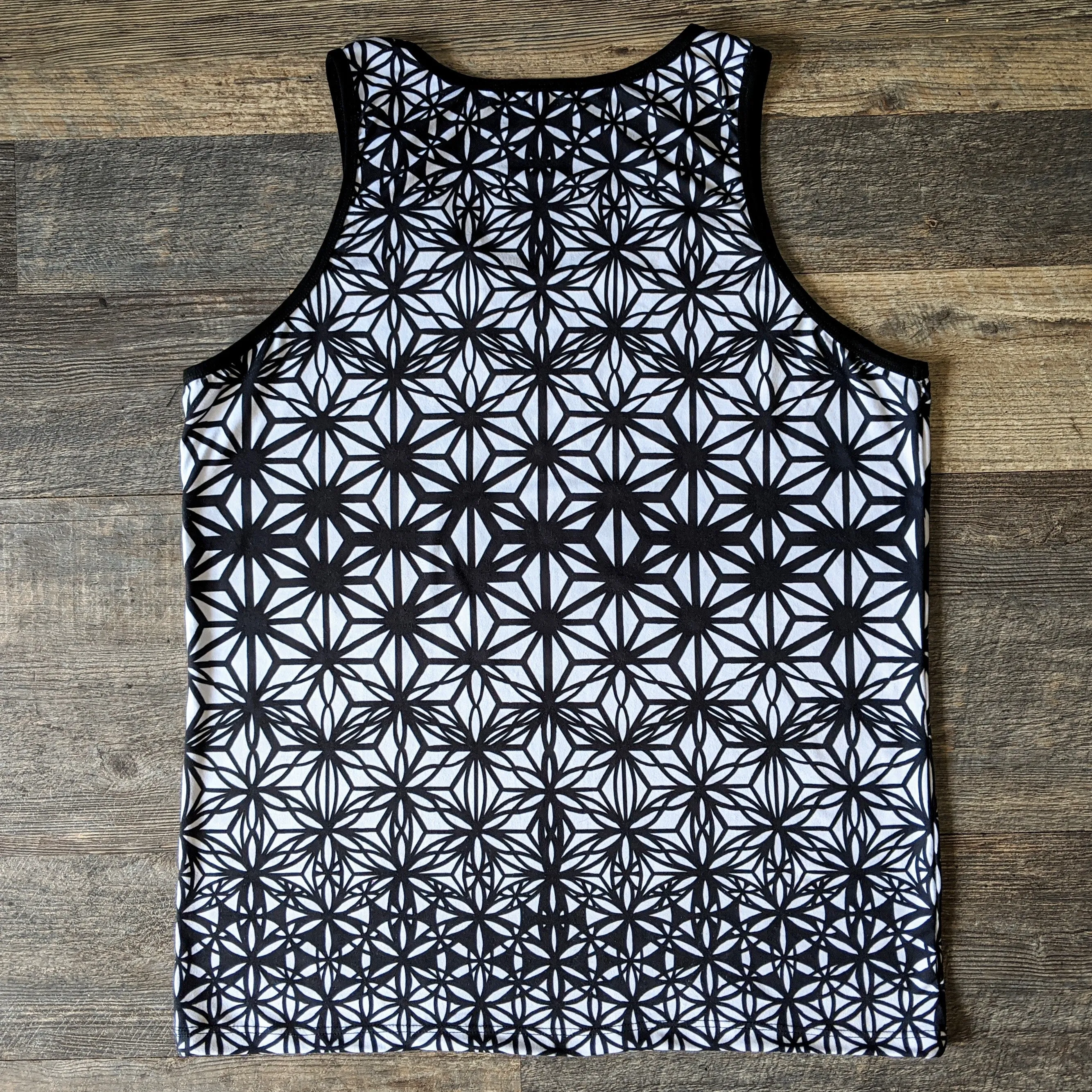 Fractal Flowers B&W Tank Top